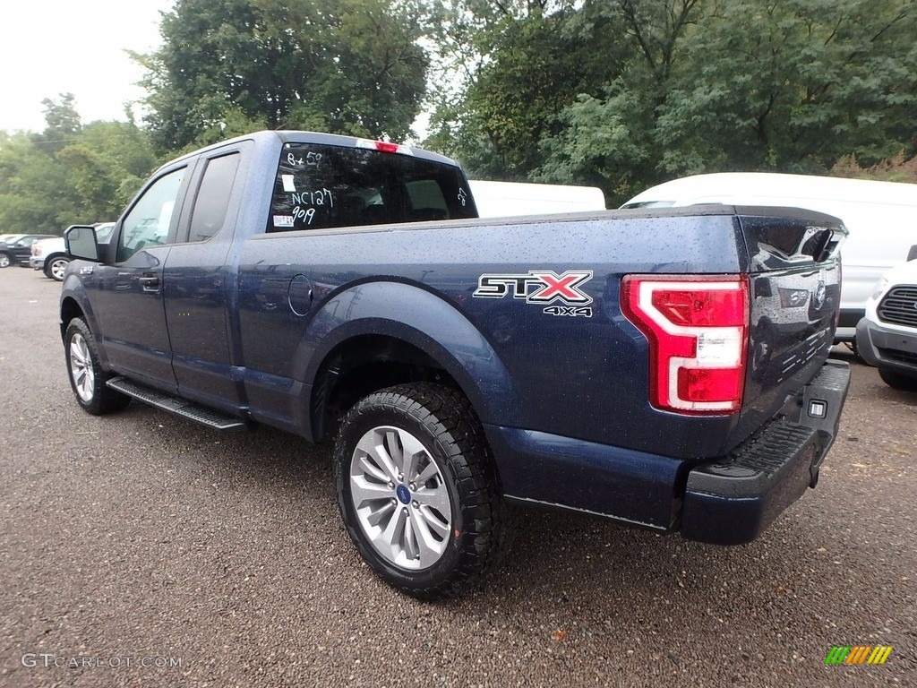 2018 F150 STX SuperCab 4x4 - Blue Jeans / Black photo #4