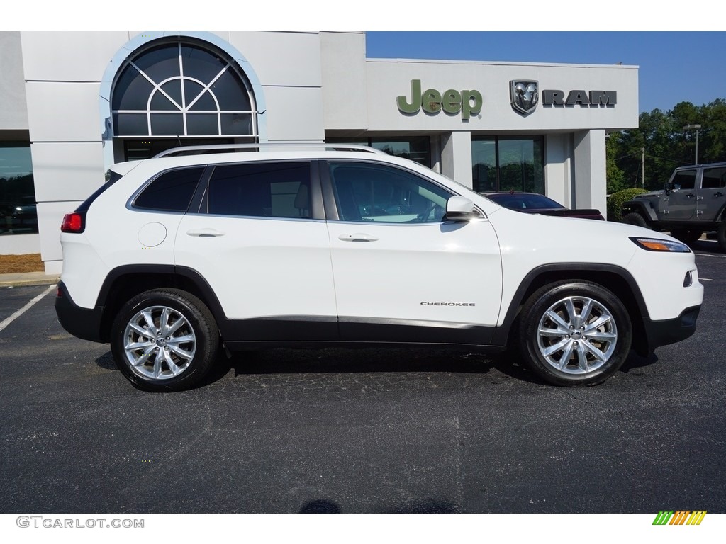 2017 Cherokee Limited - Bright White / Black/Light Frost Beige photo #8