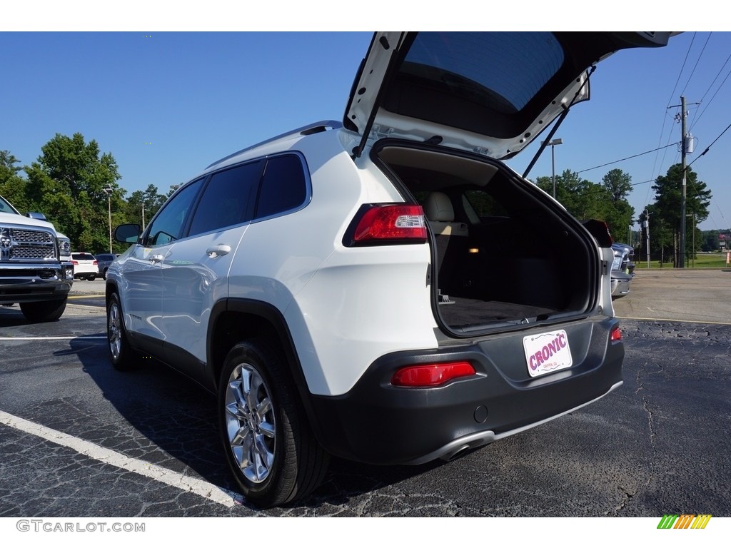 2017 Cherokee Limited - Bright White / Black/Light Frost Beige photo #15