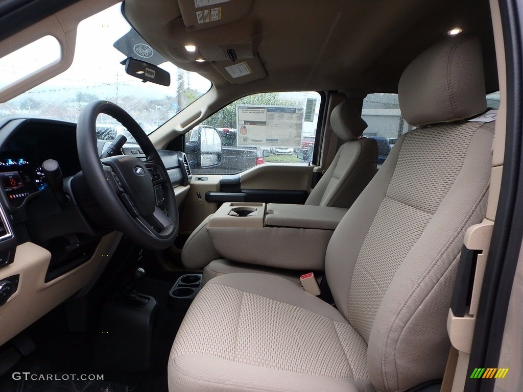 2017 F350 Super Duty XLT SuperCab 4x4 - White Gold / Camel photo #10