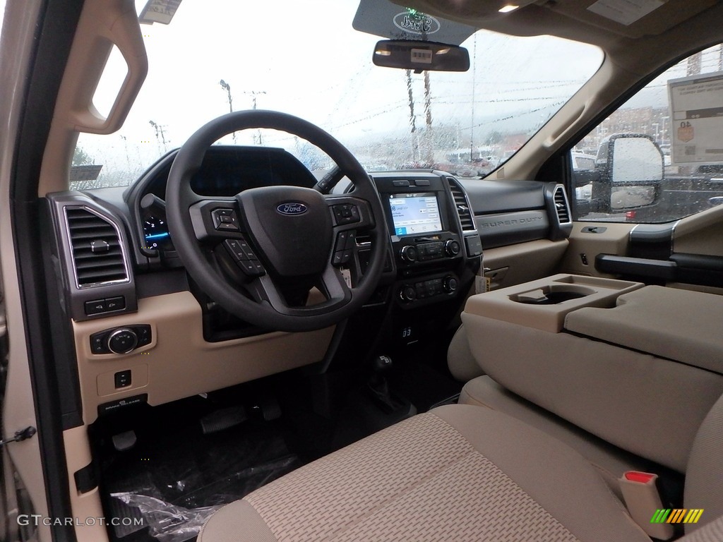 2017 F350 Super Duty XLT SuperCab 4x4 - White Gold / Camel photo #12