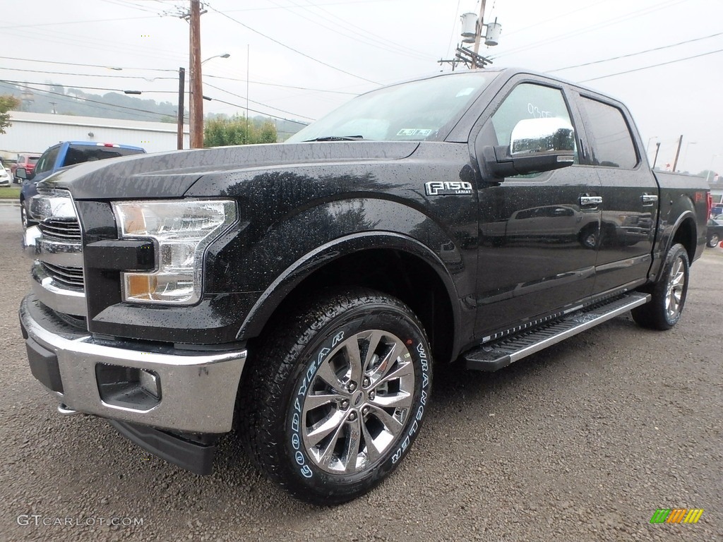 2017 F150 Lariat SuperCrew 4X4 - Shadow Black / Black photo #6