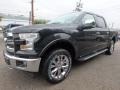 2017 Shadow Black Ford F150 Lariat SuperCrew 4X4  photo #6