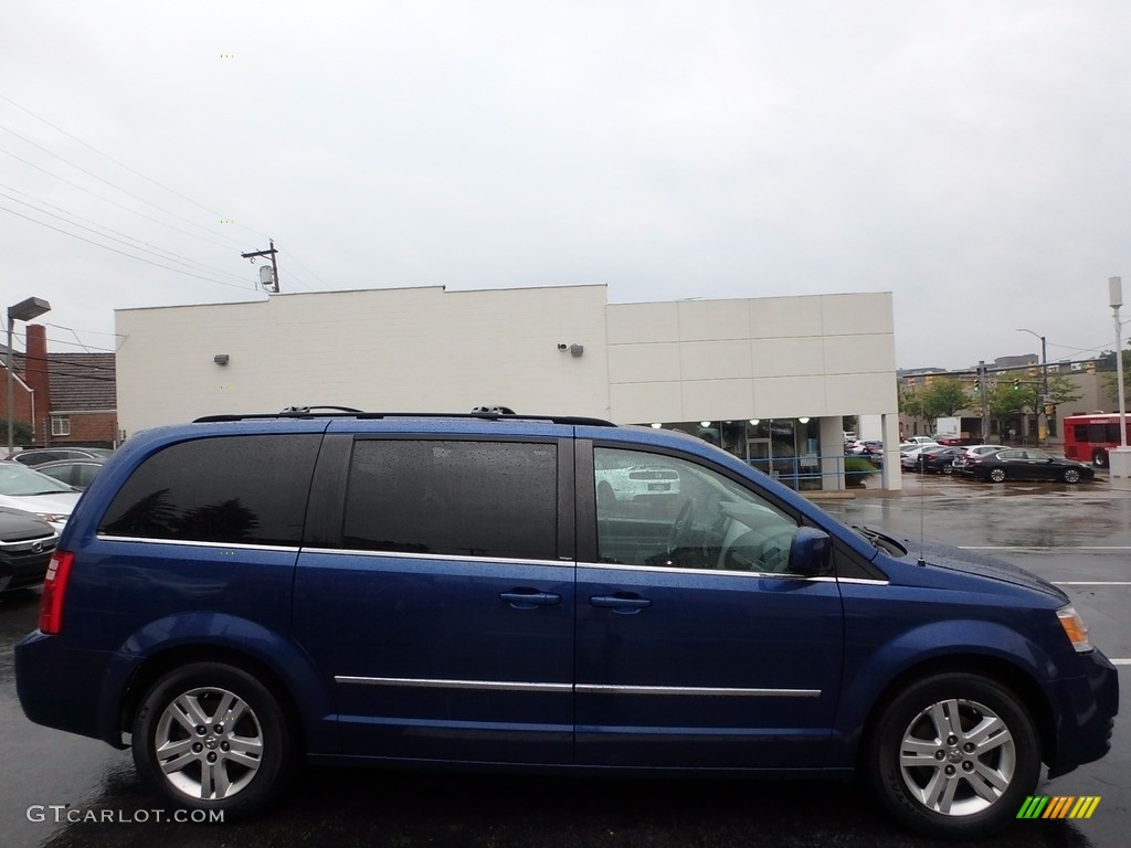 2010 Grand Caravan SXT - Deep Water Blue Pearl Coat / Medium Slate Gray/Light Shale photo #2