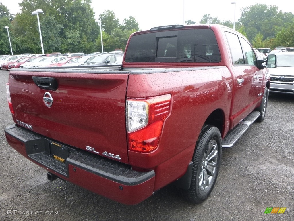 2017 Titan SL Crew Cab 4x4 - Cayenne Red / Black photo #8