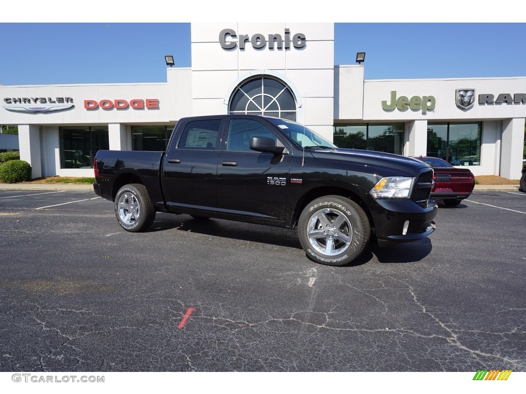 2017 1500 Express Crew Cab - Brilliant Black Crystal Pearl / Black/Diesel Gray photo #1