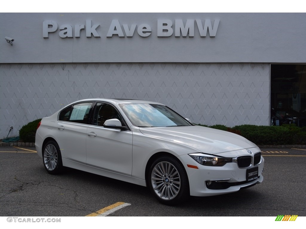 2014 3 Series 328i xDrive Sedan - Alpine White / Saddle Brown photo #1