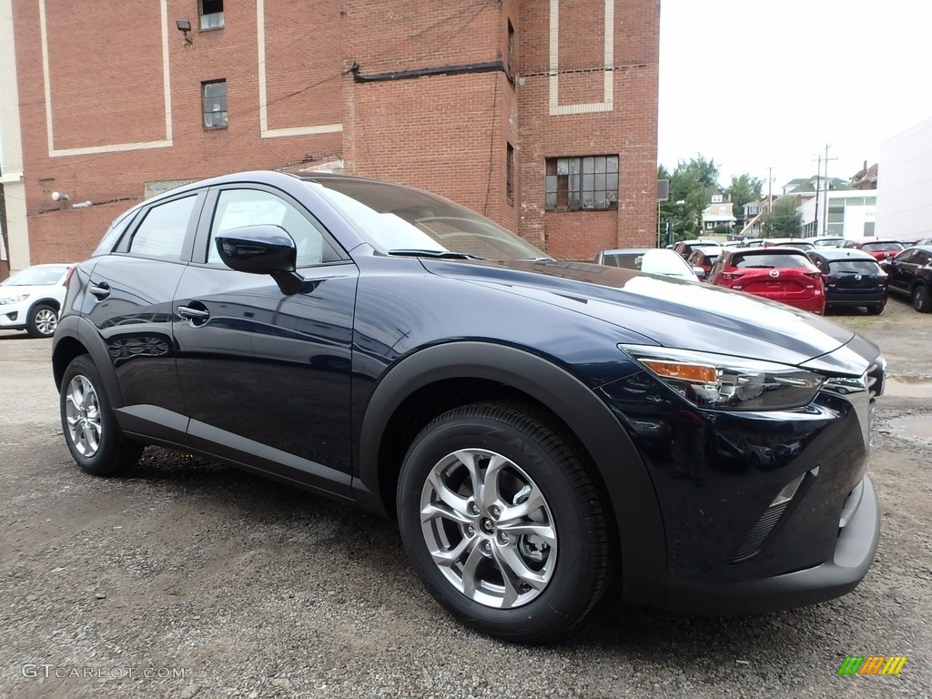 Deep Crystal Blue Mica 2018 Mazda CX-3 Sport AWD Exterior Photo #122602010