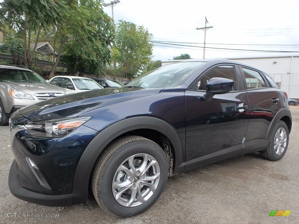 Deep Crystal Blue Mica 2018 Mazda CX-3 Sport AWD Exterior Photo #122602100