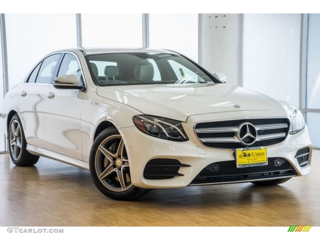 2018 E 300 Sedan - Polar White / Macchiato Beige/Black photo #12