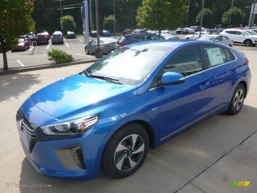 2017 Ioniq Hybrid SEL - Electric Blue Metallic / Charcoal Black photo #5
