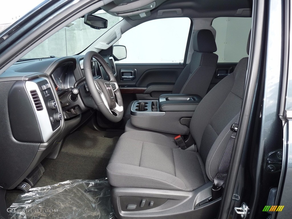 Jet Black Interior 2018 GMC Sierra 1500 SLE Crew Cab 4WD Photo #122604329