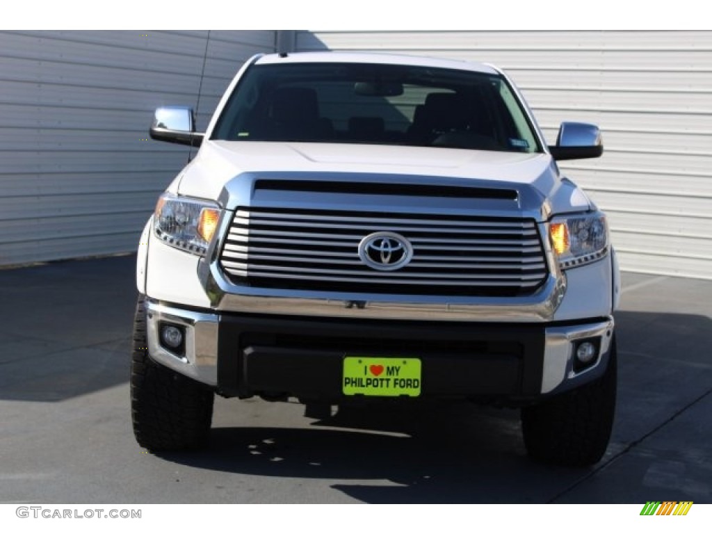 2016 Tundra Limited CrewMax 4x4 - Super White / Black photo #2