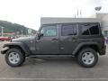 2017 Granite Crystal Metallic Jeep Wrangler Unlimited Sport 4x4  photo #2