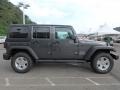 2017 Granite Crystal Metallic Jeep Wrangler Unlimited Sport 4x4  photo #6