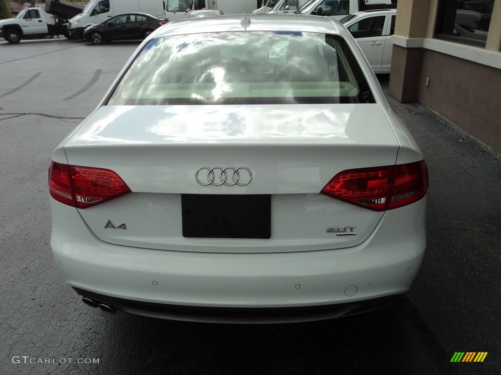 2012 A4 2.0T quattro Sedan - Glacier White Metallic / Cardamom Beige photo #31