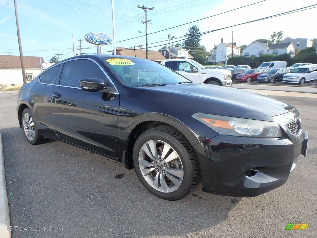 2008 Accord EX-L Coupe - Nighthawk Black Pearl / Black photo #3
