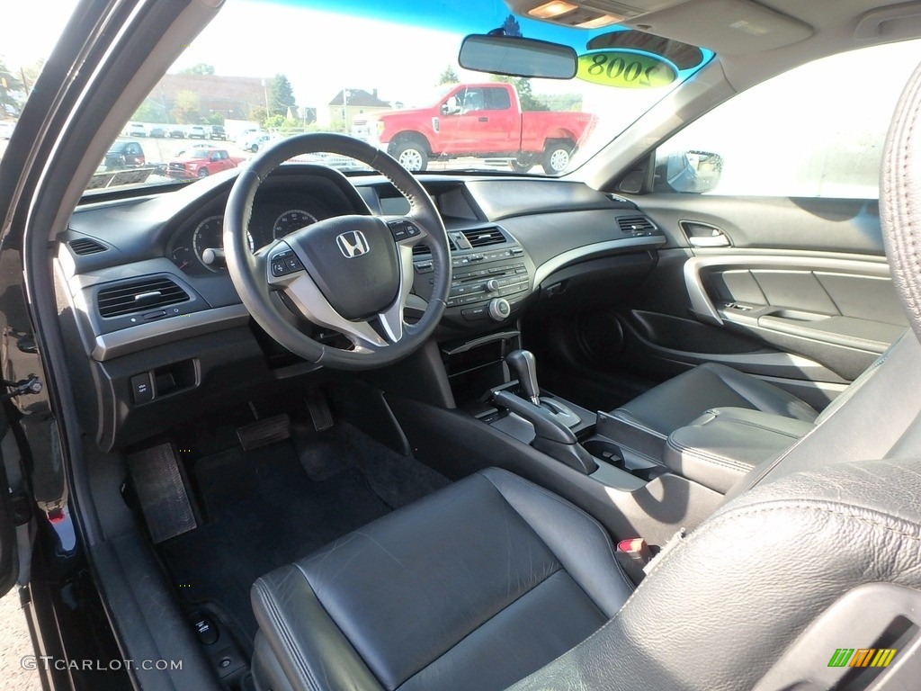 2008 Accord EX-L Coupe - Nighthawk Black Pearl / Black photo #11