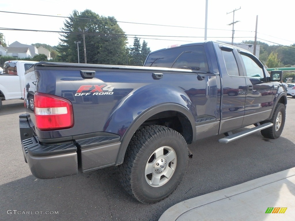 2005 F150 FX4 SuperCab 4x4 - True Blue Metallic / Black photo #2