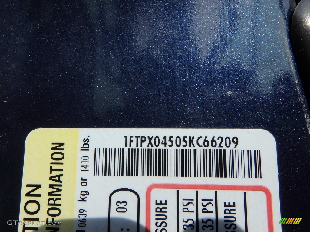 2005 F150 FX4 SuperCab 4x4 - True Blue Metallic / Black photo #4