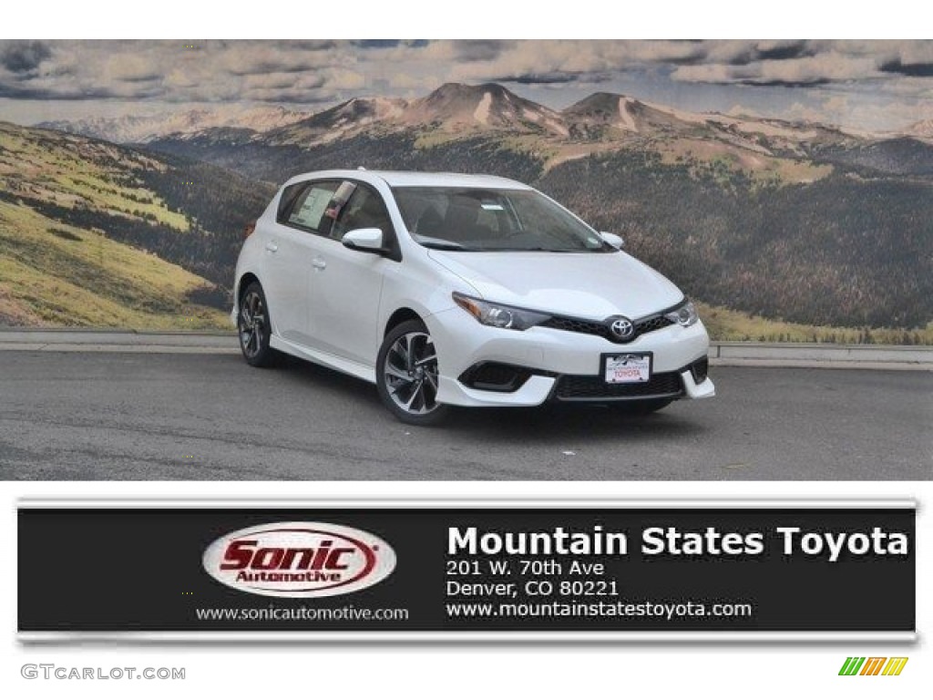 2017 Corolla iM  - Blizzard White Pearl / Black photo #1