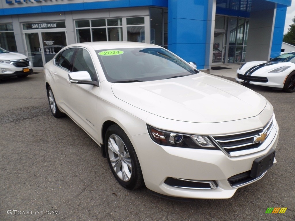 2014 Impala LT - White Diamond Tricoat / Jet Black/Brownstone photo #4