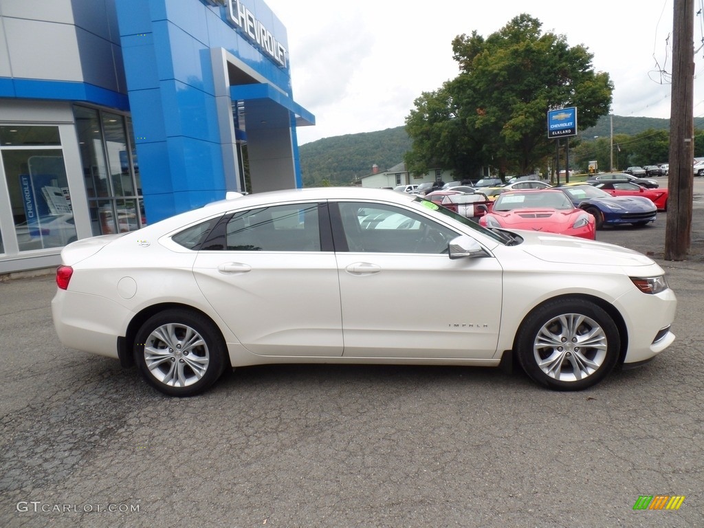 2014 Impala LT - White Diamond Tricoat / Jet Black/Brownstone photo #5