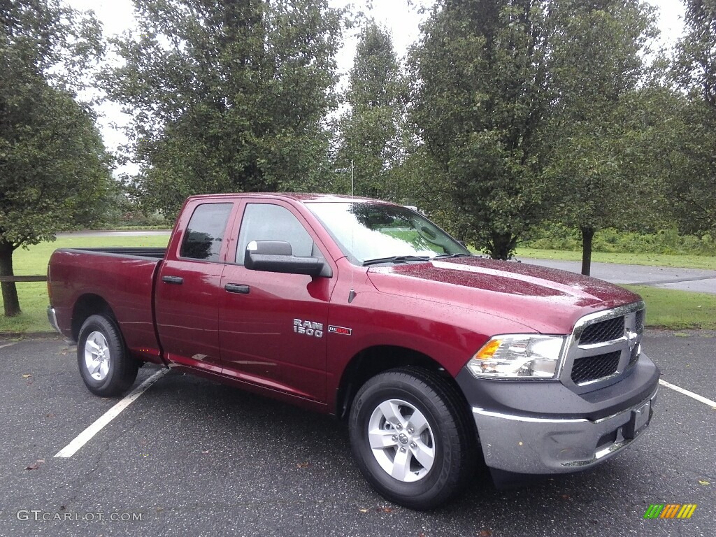 2017 1500 Tradesman Quad Cab 4x4 - Delmonico Red Pearl / Black/Diesel Gray photo #4