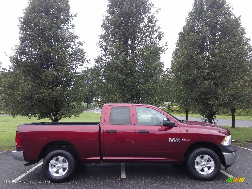 2017 1500 Tradesman Quad Cab 4x4 - Delmonico Red Pearl / Black/Diesel Gray photo #5