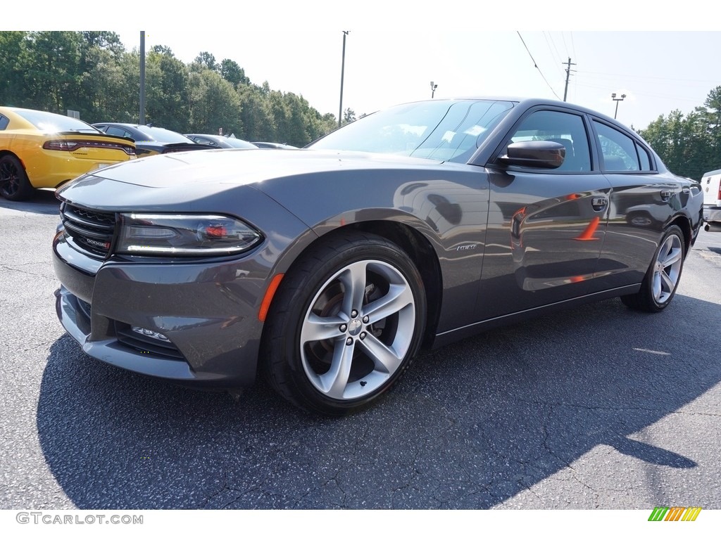 2016 Charger R/T - Granite Crystal Metallic / Black photo #3