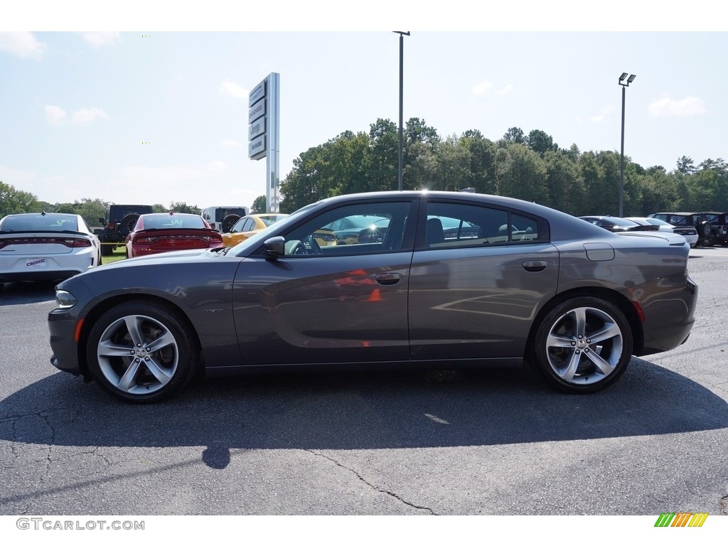 2016 Charger R/T - Granite Crystal Metallic / Black photo #4