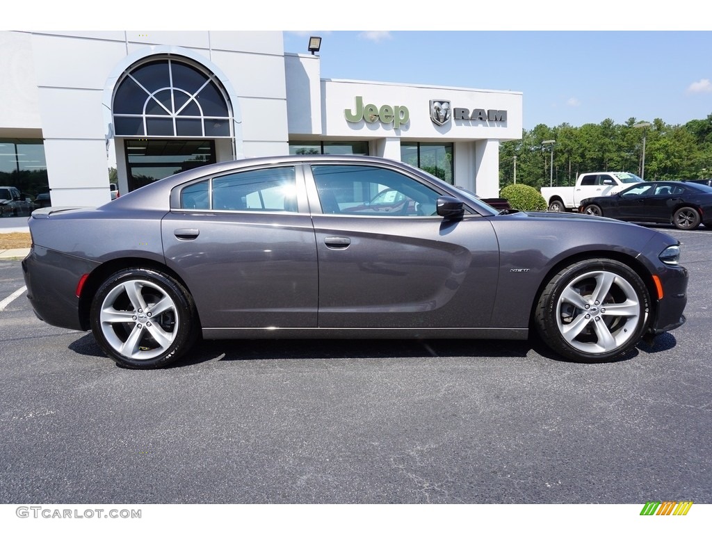 2016 Charger R/T - Granite Crystal Metallic / Black photo #8