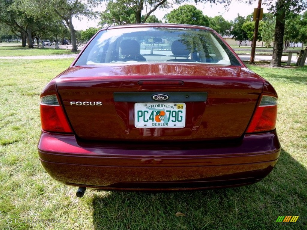 2007 Focus ZX4 S Sedan - Dark Toreador Red Metallic / Dark Pebble/Light Pebble photo #7