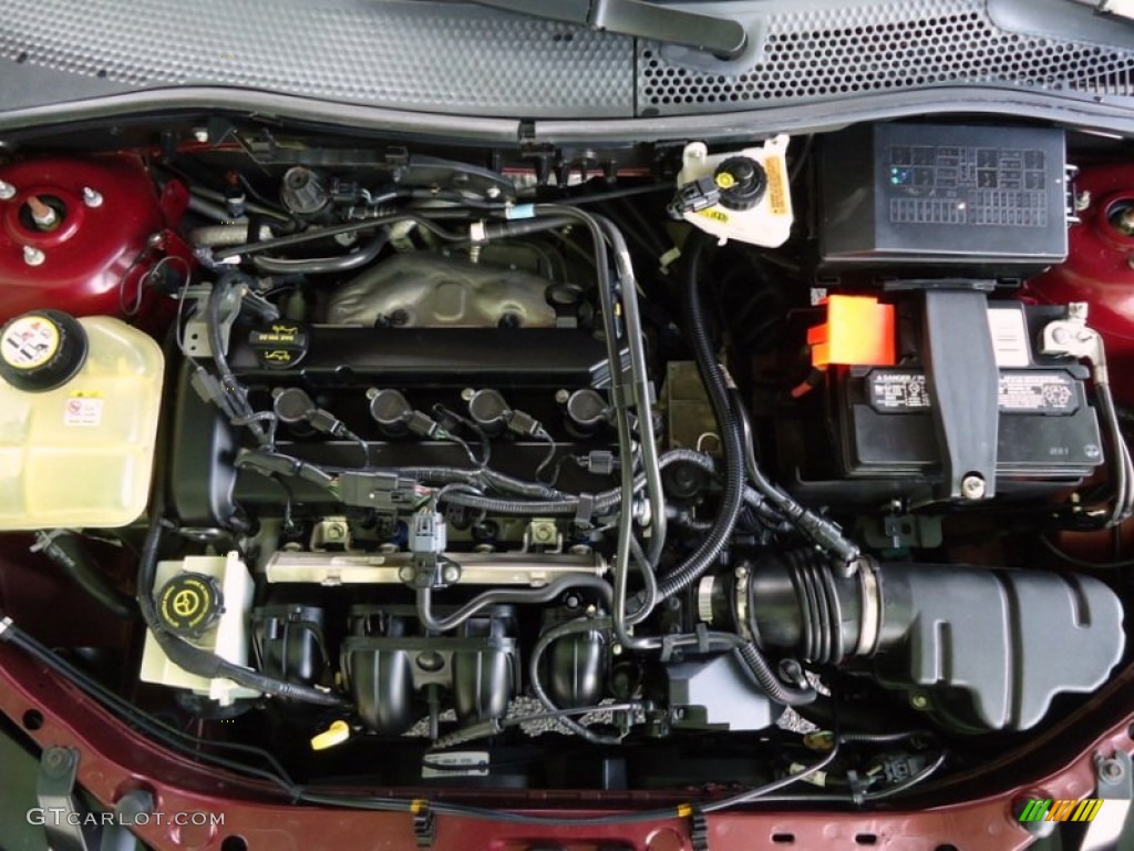 2007 Focus ZX4 S Sedan - Dark Toreador Red Metallic / Dark Pebble/Light Pebble photo #27