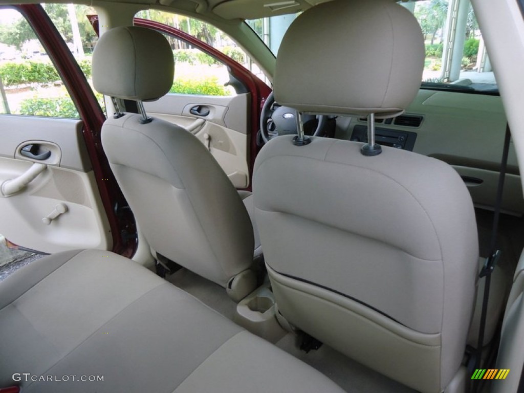 2007 Focus ZX4 S Sedan - Dark Toreador Red Metallic / Dark Pebble/Light Pebble photo #28