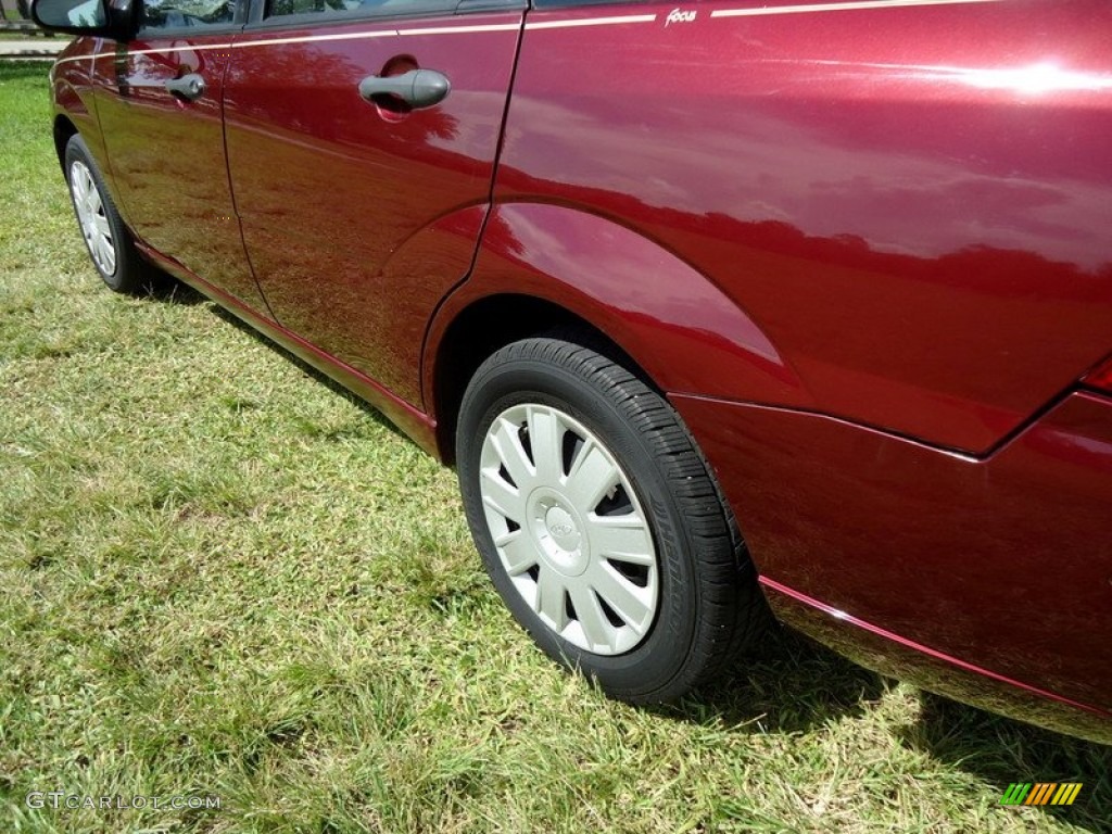 2007 Focus ZX4 S Sedan - Dark Toreador Red Metallic / Dark Pebble/Light Pebble photo #33