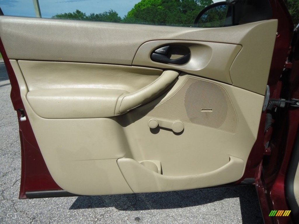 2007 Focus ZX4 S Sedan - Dark Toreador Red Metallic / Dark Pebble/Light Pebble photo #40