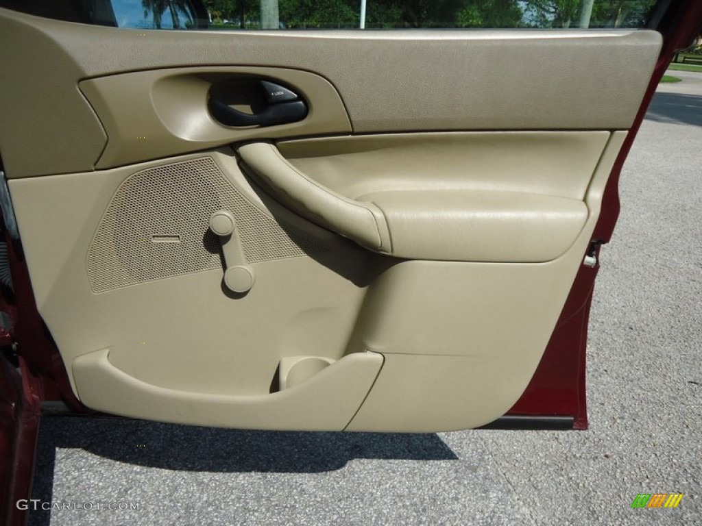 2007 Focus ZX4 S Sedan - Dark Toreador Red Metallic / Dark Pebble/Light Pebble photo #45
