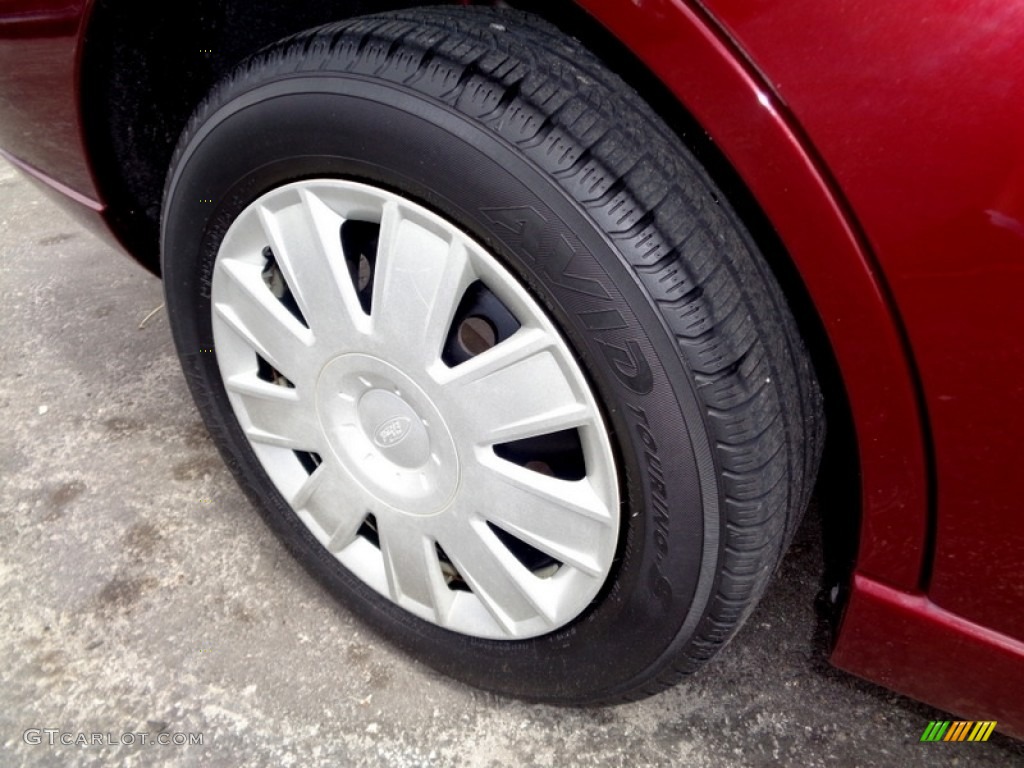 2007 Focus ZX4 S Sedan - Dark Toreador Red Metallic / Dark Pebble/Light Pebble photo #57