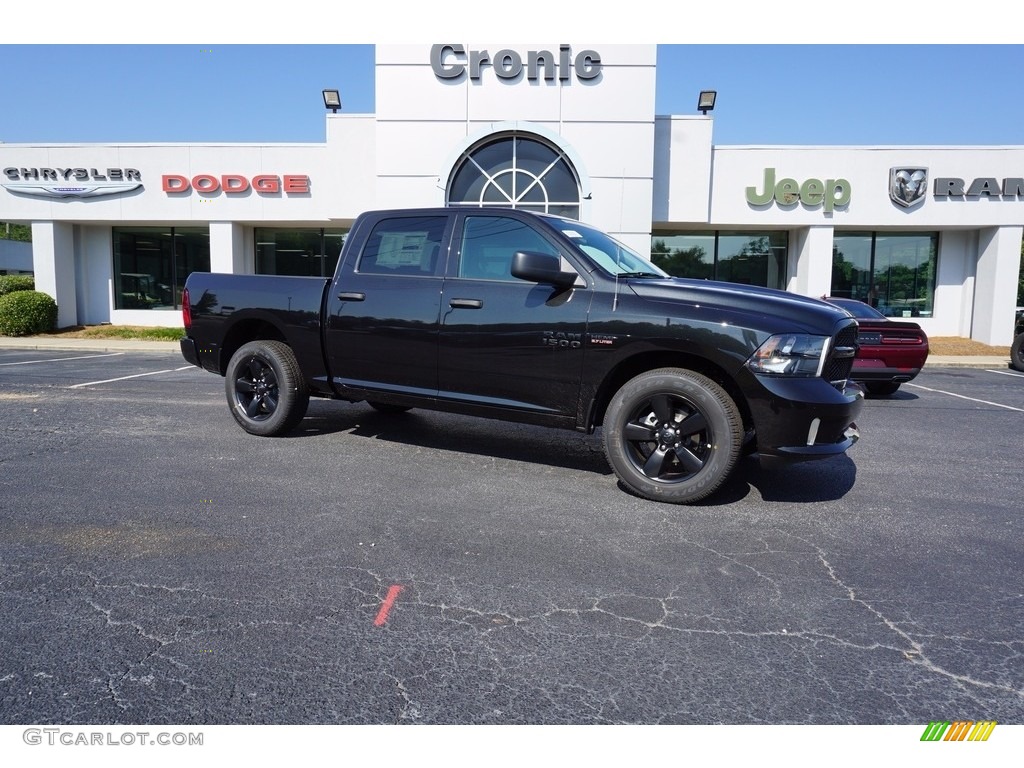 2017 1500 Express Crew Cab - Brilliant Black Crystal Pearl / Black/Diesel Gray photo #1