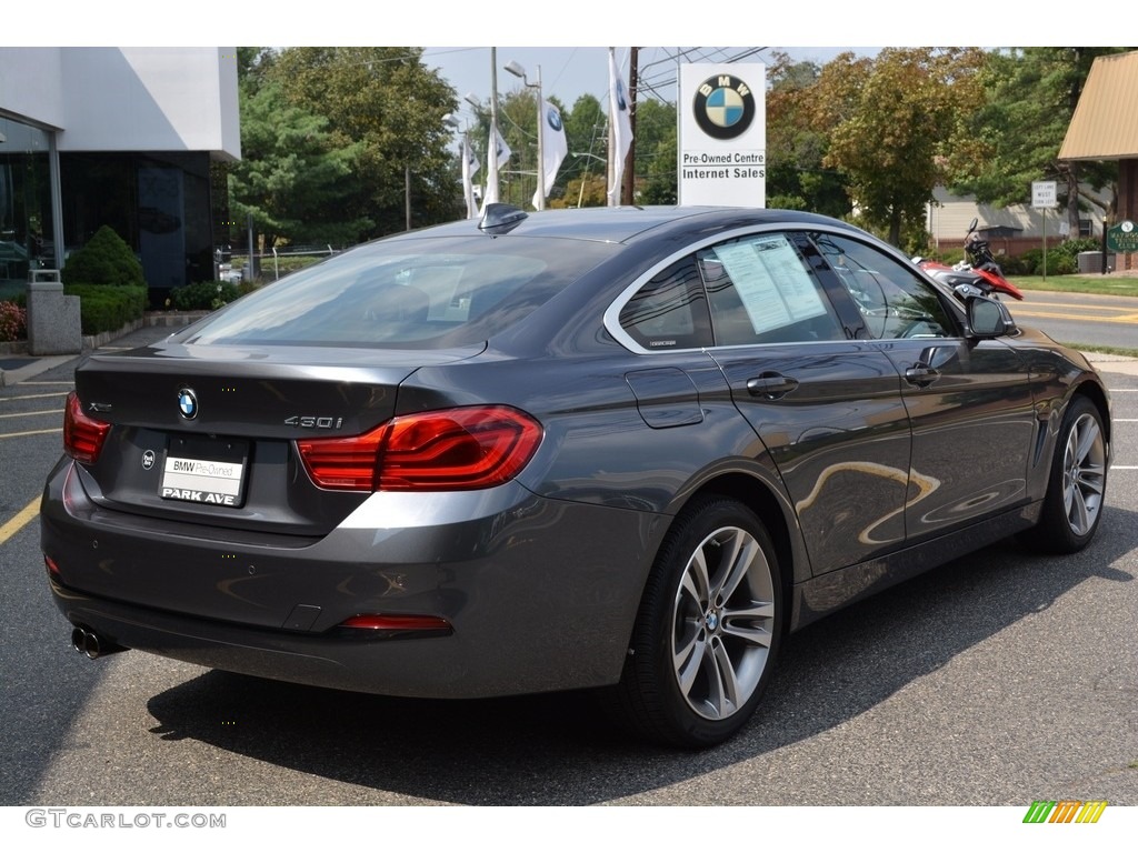 2018 4 Series 430i xDrive Gran Coupe - Mineral Grey Metallic / Black photo #3