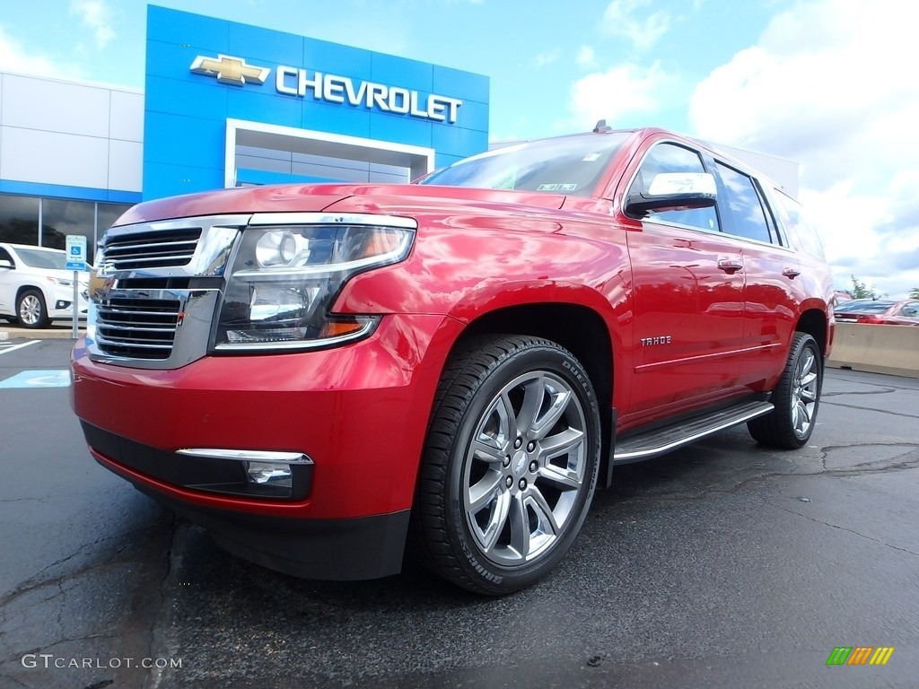 2015 Tahoe LTZ 4WD - Crystal Red Tintcoat / Cocoa/Dune photo #2