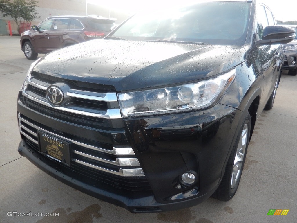 2017 Highlander Limited AWD - Midnight Black Metallic / Saddle Tan photo #1