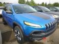 2018 Hydro Blue Pearl Jeep Cherokee Trailhawk 4x4  photo #5