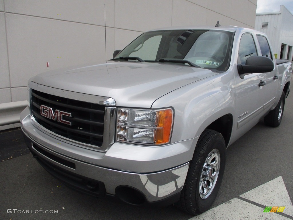 2011 Sierra 1500 SL Crew Cab 4x4 - Pure Silver Metallic / Dark Titanium photo #10