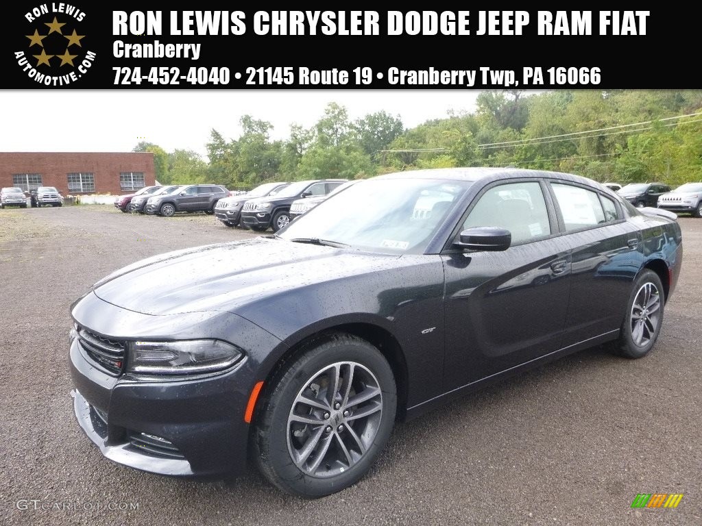 2018 Charger GT AWD - Maximum Steel Metallic / Black photo #1