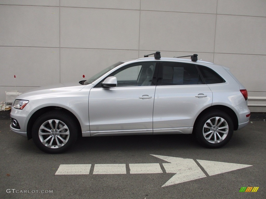 2013 Q5 2.0 TFSI quattro - Ice Silver Metallic / Black photo #2