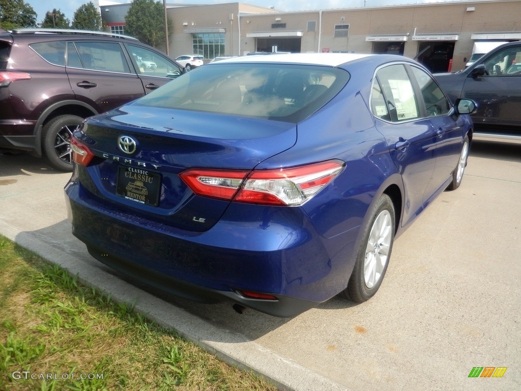 2018 Camry LE - Blue Crush Metallic / Black photo #2
