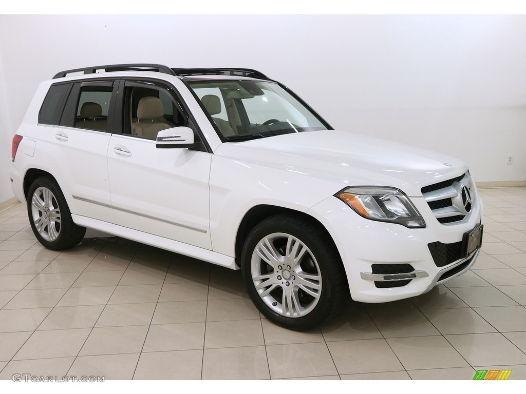 2015 GLK 350 4Matic - Diamond White Metallic / Sahara Beige/Mocha photo #1