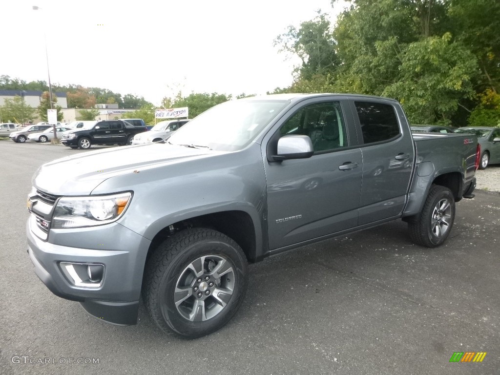 Satin Steel Metallic 2018 Chevrolet Colorado Z71 Crew Cab 4x4 Exterior Photo #122631361